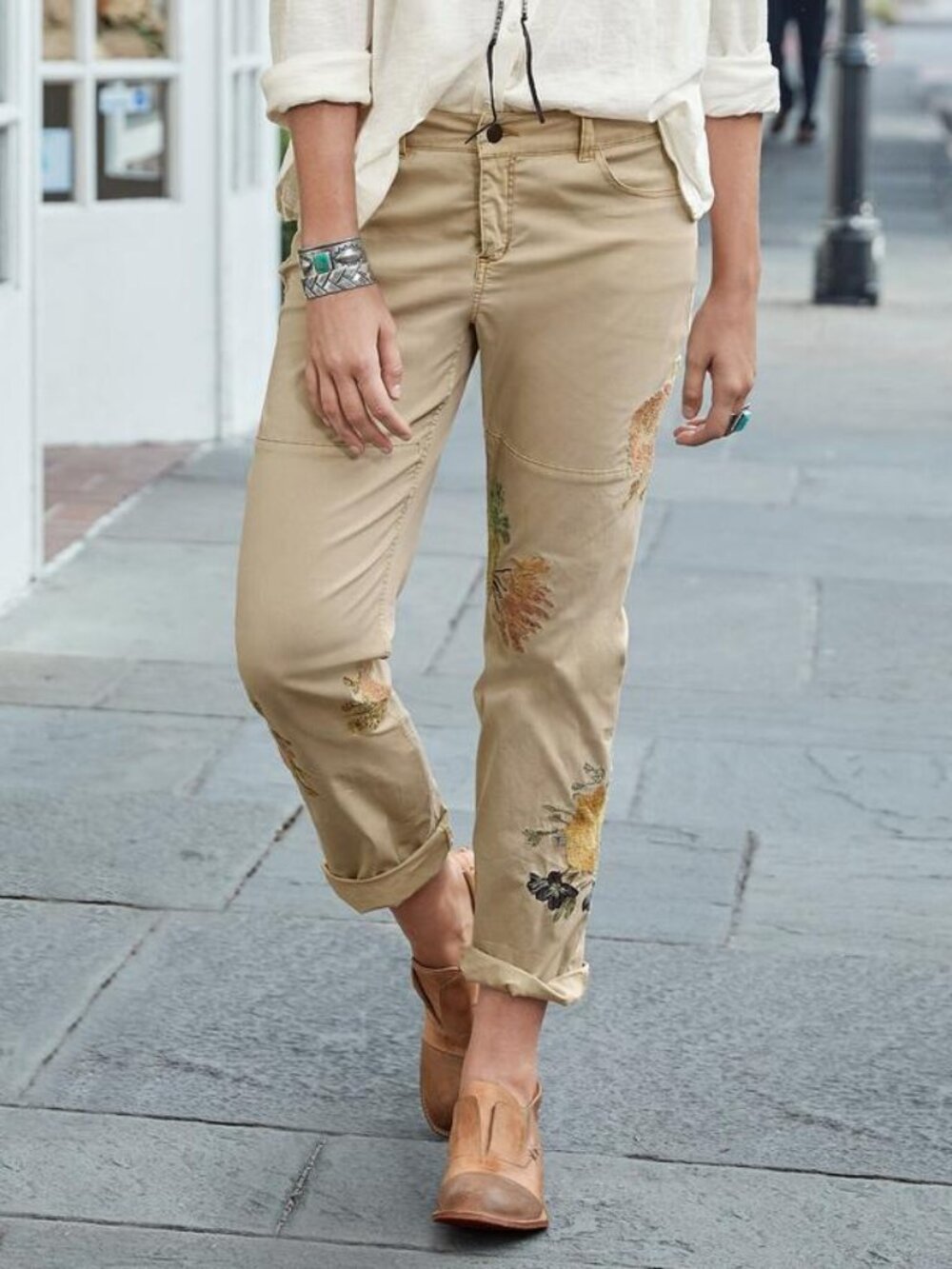 Sundance Catalog Natural Appeal Cargo Pants Stone Sz 16